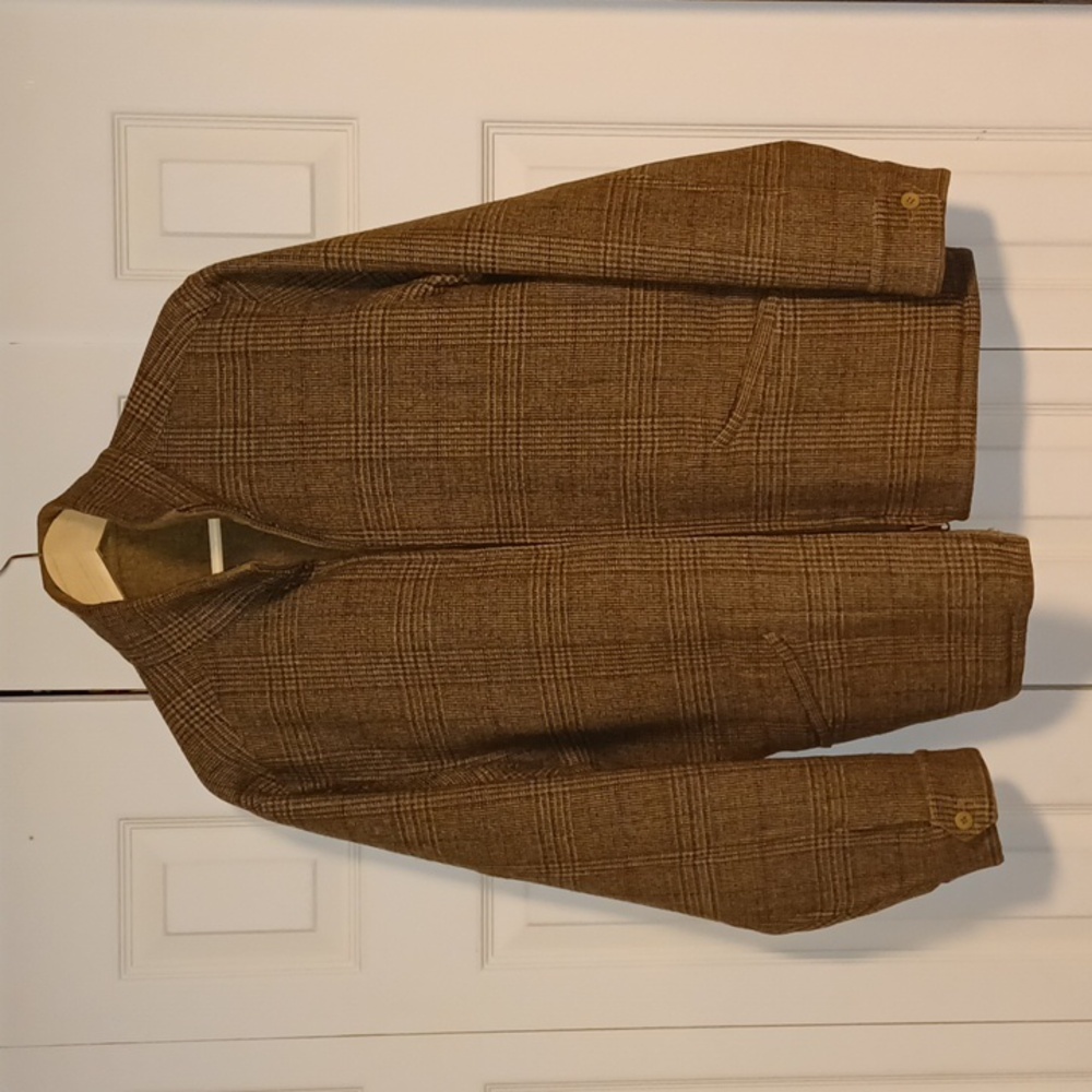 Rainforest reversible alpaca bomber jacket